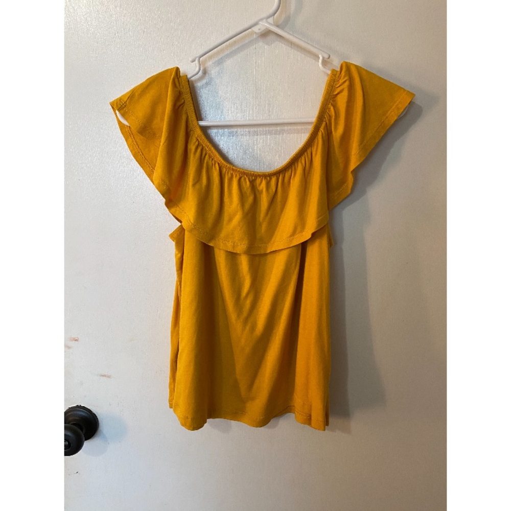 Yellow Off-Shoulder Top